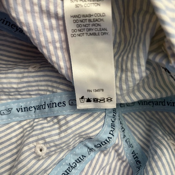 Vineyard Vines Kentucky Derby Green and Pink Striped Hat - Picture 5 of 5